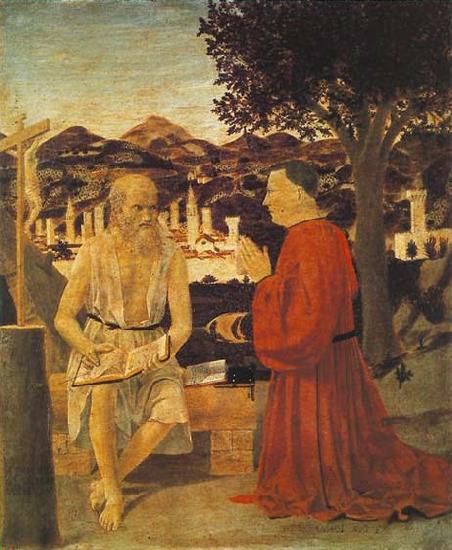 Piero della Francesca St Jerome and a Donor